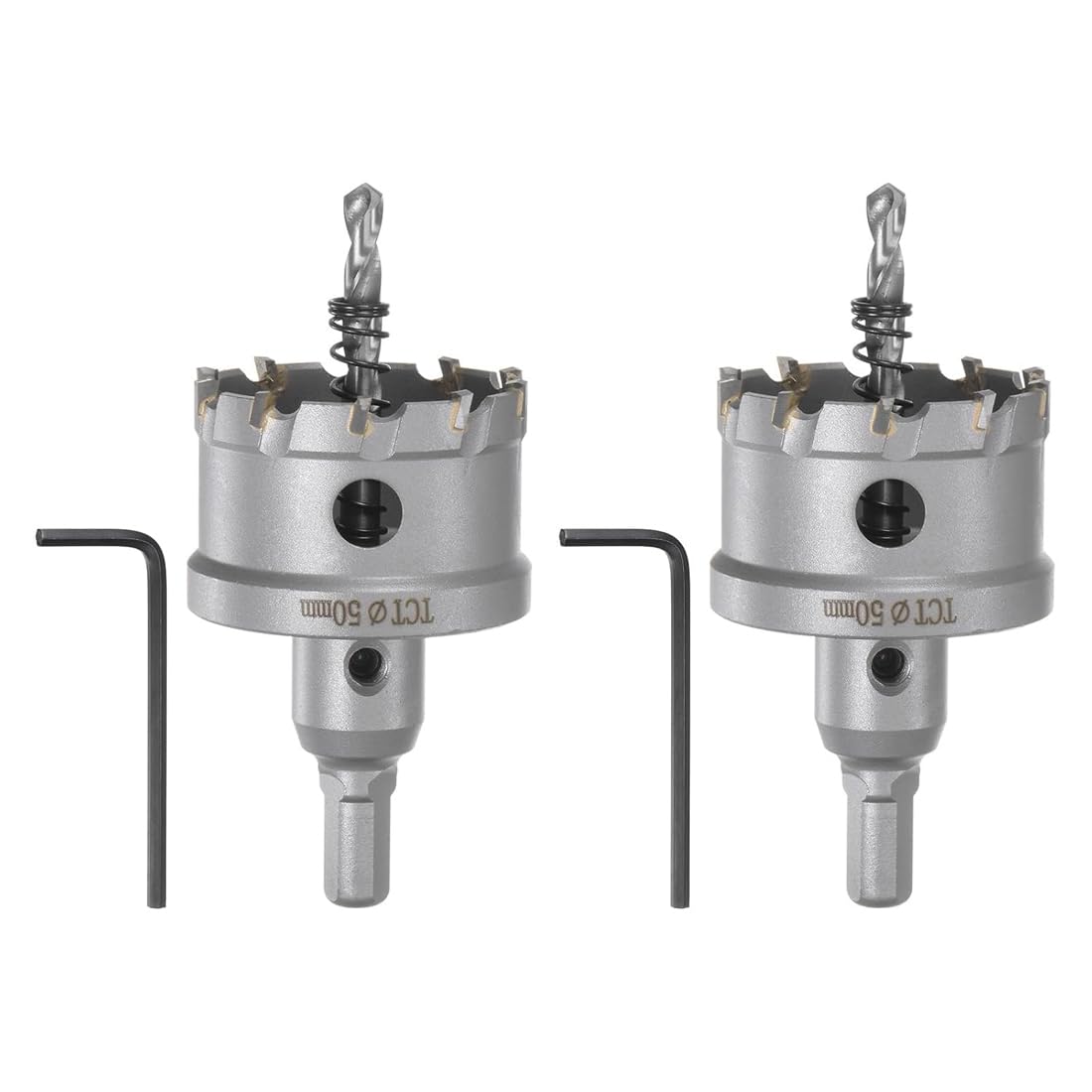 Uptodateproducts 2pcs Metal Hole Saw Carbide Cutter 50mm / 2" Dia for Stainless Steel, Metal, Aluminum Alloy, Copper, Brass, Plastic (B0D81DX19Y) Amazon Price History, Amazon Price Tracker