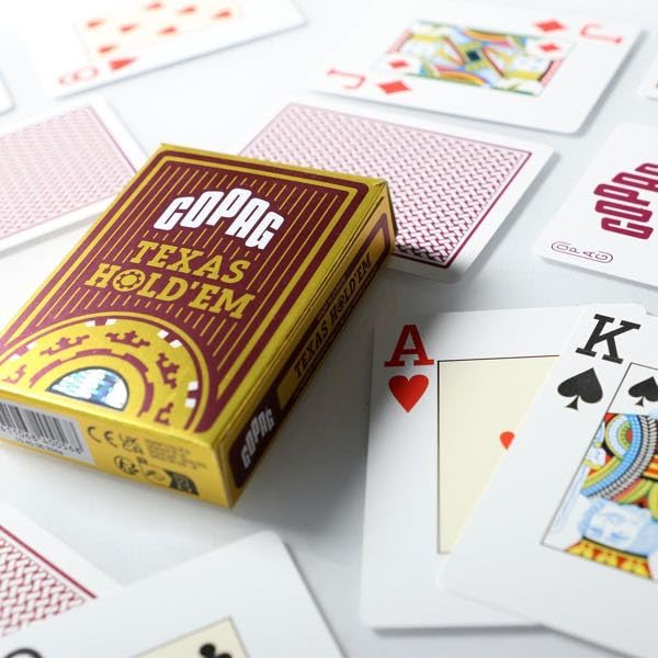 Copag Playing Cards Texas Holdem Gold - Jumbo Index (Red Back)