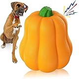 LiuMelinda Dog Chew Toys for Aggressive-Chewers - Indestructible Dog Toy for Aggressive Chewer,Tough Chew Toys for Dogs (Rubber Orange-Pumpkin)