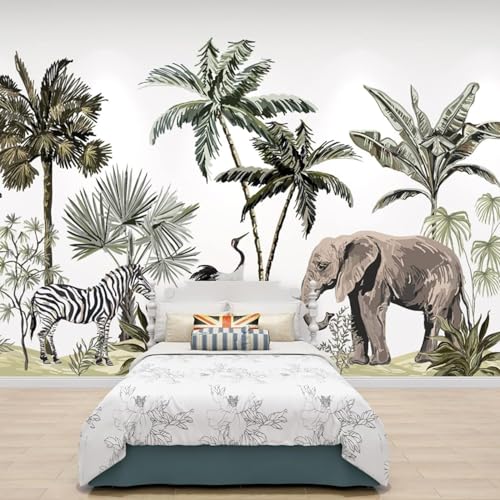 Décoration murale 3D éléphant impression HD étanche pour hôtel
