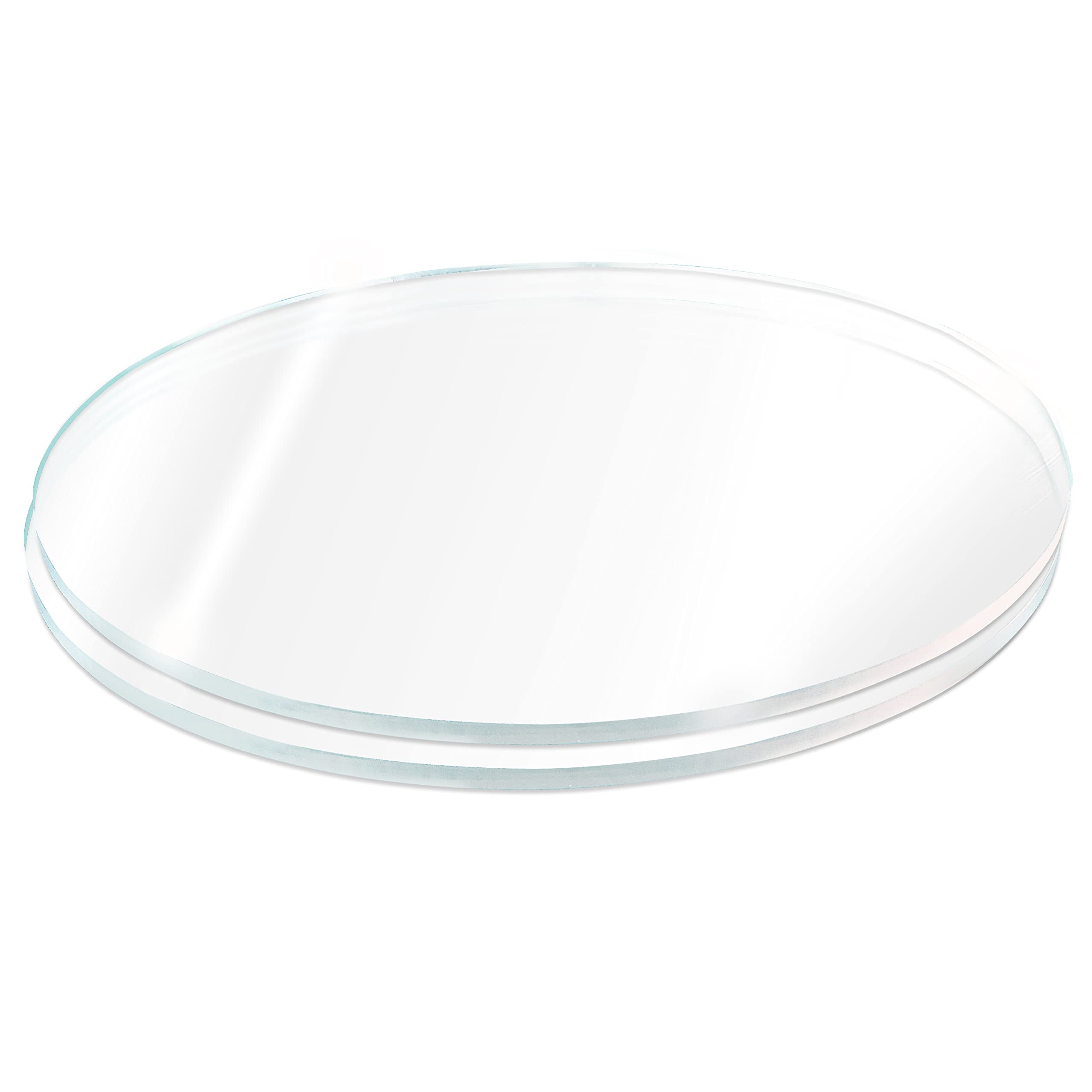 Buy SPEEDYORDERS 2 Qty 1/4" Plexiglass Sheet, 8 Inch Diameter Clear Acrylic Lucite Circle, Round