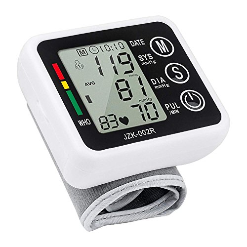 Oxímetro de dedo, monitor de frecuencia cardíaca, sensor de saturación de oxígeno en sangre, pantalla LED, incluye correa, bolsa de transporte, se alimenta mediante pilas, blanco