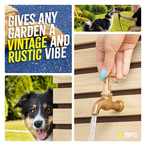 BFG, rubinetto da giardino o esterno, in ottone