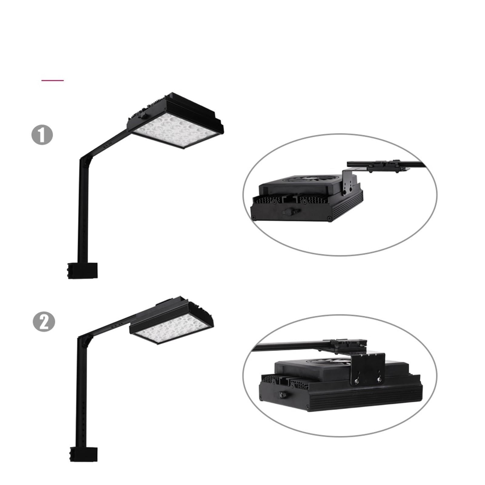 iluminación para acuarios Lámpara de acuario, luz de acuario marino, luz de acuario pequeña de 60 W for mini tanque de acuario de coral de arrecife de 40 cm-60 cm para acuario plantado