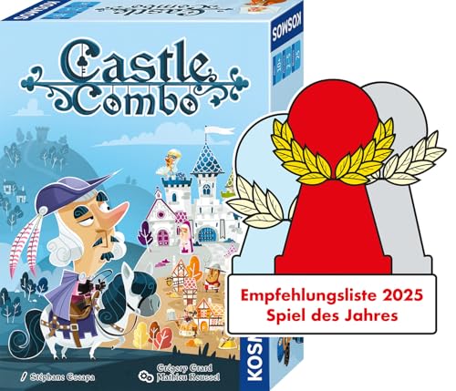 Kosmos 685393 Castle Combo, Deutsche Ausgabe, Kartenspiel für 2-5 Personen ab 10 Jahren, Taktisches und schnelles Spiel mit hohem Wiederspielreiz