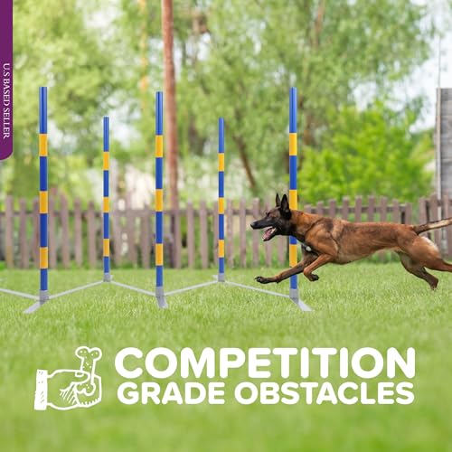 MiMu-Dog-Agility-Equipment-Agility-Set-Dog-Weaving-Poles-Dog-Obstacle-Course-Training-Equipment-Competition-Grade MiMu Dog Agility Equipment Agility Set Dog Weaving Poles Dog Obstacle Course Training Equipment Competition Grade