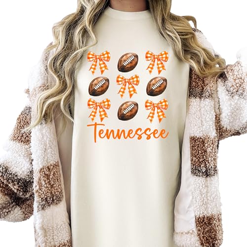 Tennessee Football Shirt for Women and Teens Game Day Fall Football Oversized Tee2