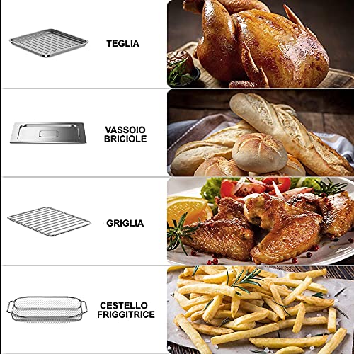 AUMATE Friggitrice ad Aria 18 Litri, 7 in 1 Forno