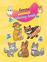 Funny animals coloring book: Jungle animals coloring book B08BDXM8VS Book Cover
