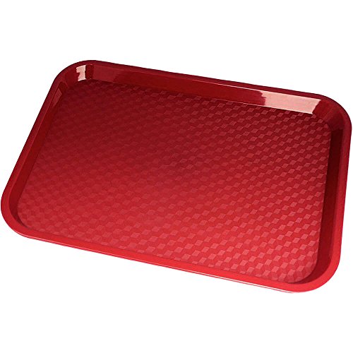 Cambro 12" x 16" Fast Food Trays, 24PK Cranberry 1216FF-416