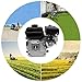 APOUDM 7.5HP Gas Engine Horizontal Shaft 4-Stroke 212cc for Honda GX160 Go Kart Log Splitter Mini Bike Gas Motor Industrial Grade Gasoline Engine Horizontal