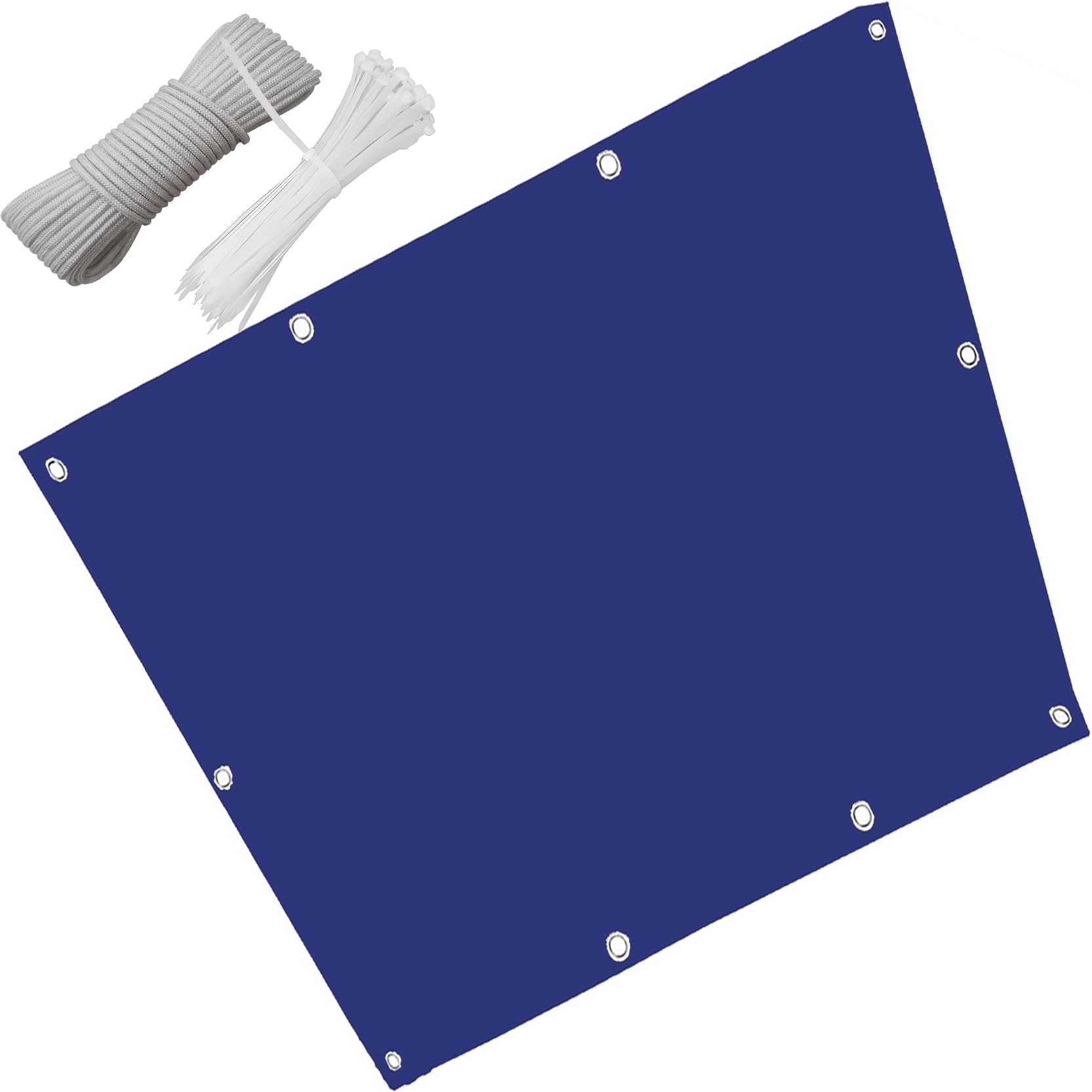 Pare-soleil rectangulaire contre la chaleur et la pluie bâche polyester 1,6x7m étanche