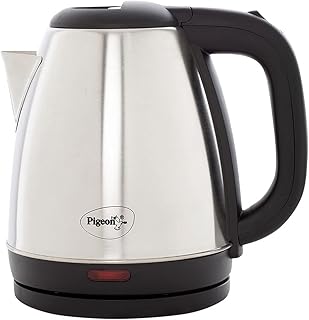 Pigeon by Stovekraft Amaze Plus Electric Kettle (14289) with Stainless Steel Body, 1.5 litre, used for boiling Water, making tea and coffee, instant noodles, soup etc. (Silver) Price in India