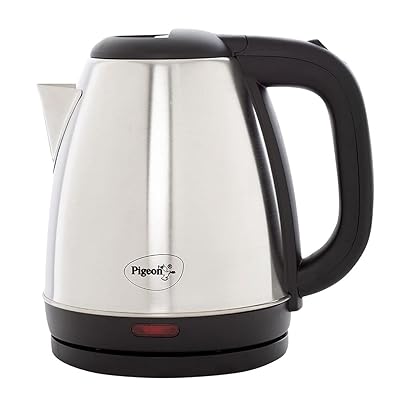Pigeon Amaze Plus 1.5L electric kettle India 2026 1500W stainless steel concealed element auto shut-off 360 degree base Rs 649 best overall