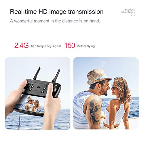 OWSOO Drone KK5 RC com Câmera 4K Wifi FPV Drone de Câmera Dupla Mini Brinquedo Quadcóptero Dobrável