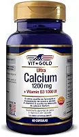 Ultra Cálcio 1200mg + Vitamina D3 1000UI Vitgold 60 cápsula