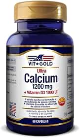 Ultra Cálcio 1200mg + Vitamina D3 1000UI Vitgold 60 cápsula