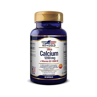 Vitgold Ultra Cálcio 1200 mg + Vitamina D3 1000 UI — 60 cápsulas