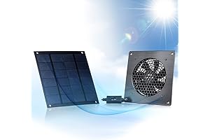 USB Solar Fan Kit for Dog House, Chicken Coop Ventilation