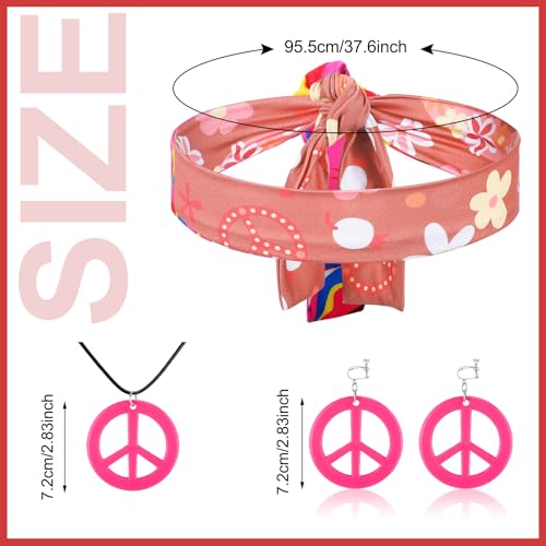 6 Disfraces Hippie 70s para Niñas miniatura 2