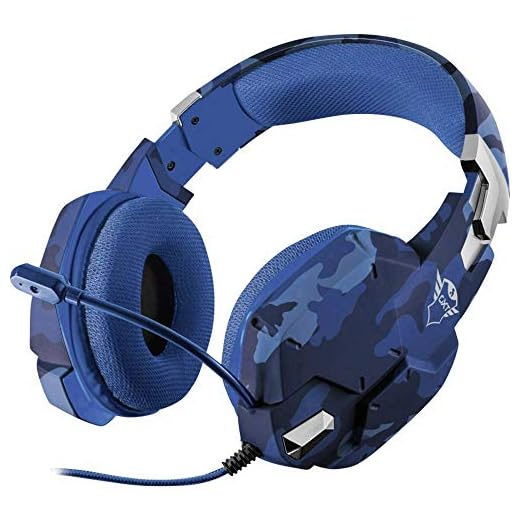 Trust Gaming Headset GXT 322D für PS4 und PS5 - Carus Kabelgebundene Gaming-Kopfhörer mit Flexiblem Mikrofon für Playstation 4 und 5 - Blau