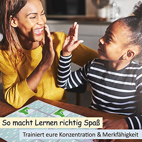 GLÜCKSWOLKE Memo - Spiel I Für Kinder ab 2 bis 6 Jahre I Montessori Spielzeug - fördert Konzentration + Merkfähigkeit I… – Bild 5