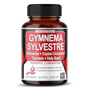 Ultra Gymnema Sylvestre Supplements – Enhanced with Berberine Ceylon Cinnamon Holy Basil for Optimal Immunity, Pancreatic & Circulatory Function
