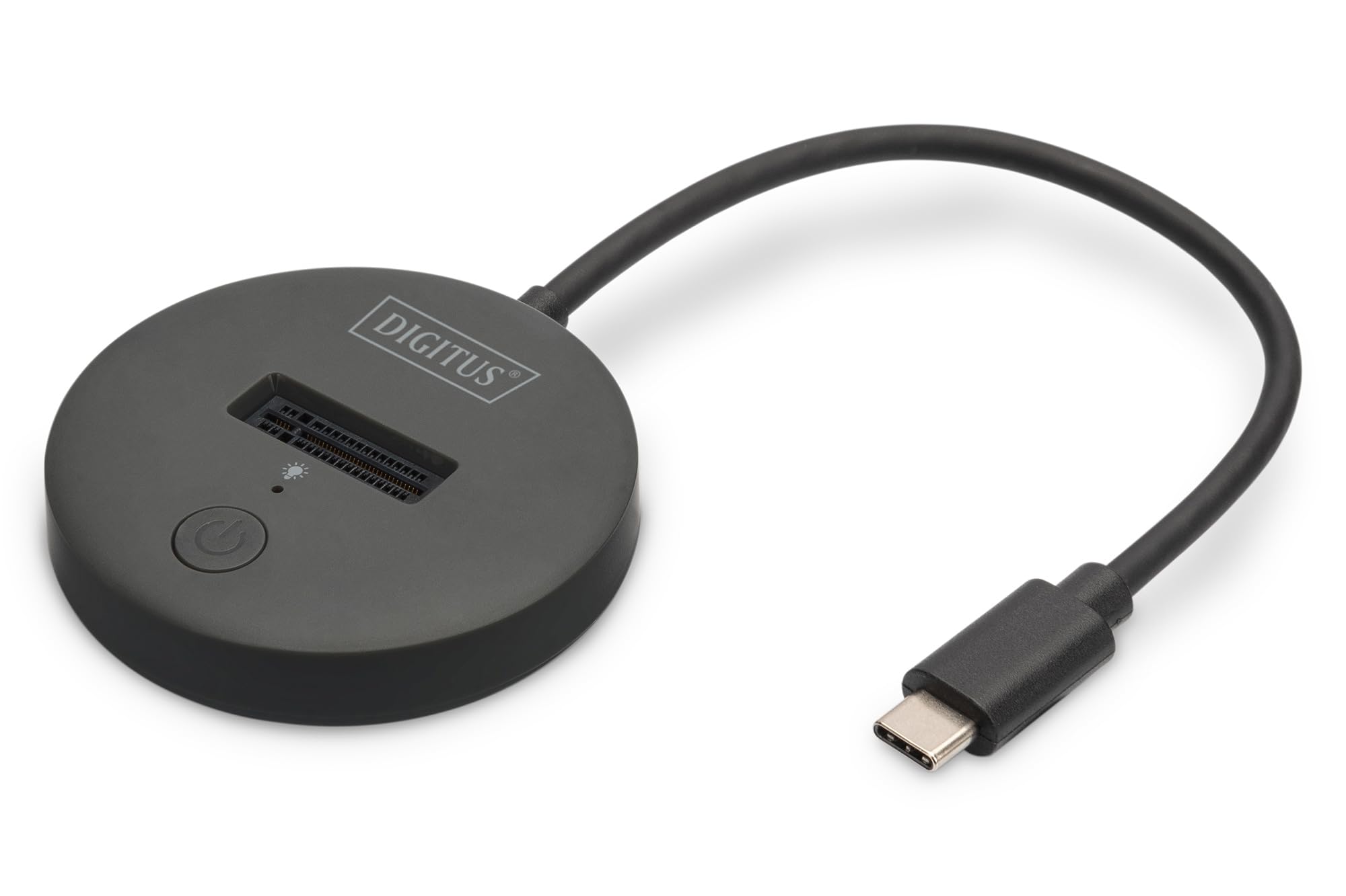 DIGITUS M.2 NVMe/SATA USB-C Docking Station - USB 3.2 Gen2-10 Gbit/s - M.2 formats 2242, 2260, 2280 & 22110 - max. capacity 4TB - for PC, notebook, game consoles - Hotswap - Plug & Play - Black