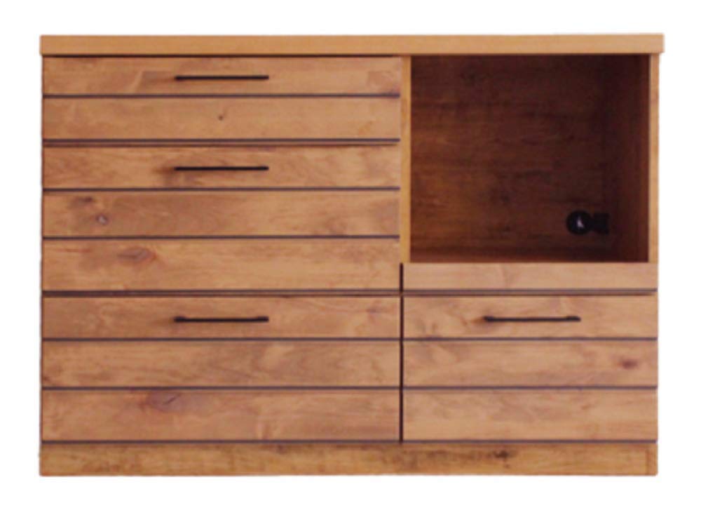 【日本製】リナ120キッチンカウンター　食器棚　作業台　カップボード　収納　国産 キッチンカウンター lina(リナ) 120cm幅 | 家具・インテリア通販