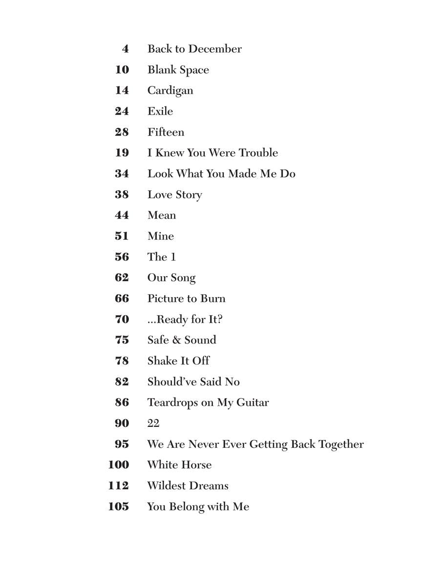 Taylor Swift - Easy Guitar Anthology, 2nd Edition | 23 Songs for Beginners with Chords and Tabs | Pop and Country Guitar Songbook for Acoustic and Electric Players | Sheet Music for Students and Fans