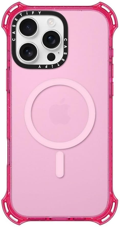 CASETiFY Bounce Case for iPhone 16 Pro Max [Shockproof / 21.3 ft. 6X Military Grade Drop Protection/Compatible with Magsafe] - Primrose Pink