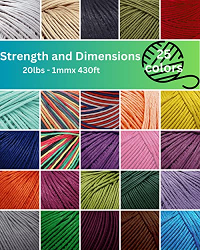 430 Feet Of 1Mm 100% Hemp Twine Bead Cord In Black #TOP2