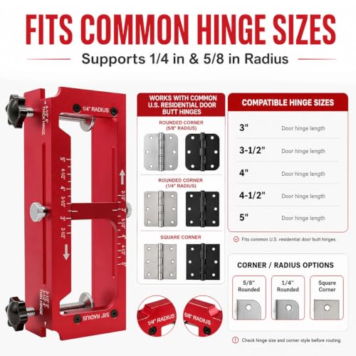 KATA Door Hinge Jig for Router, Adjustable Mortise Jig for 2.5" - 5" Hinges by KATA - Used condition - Image 3