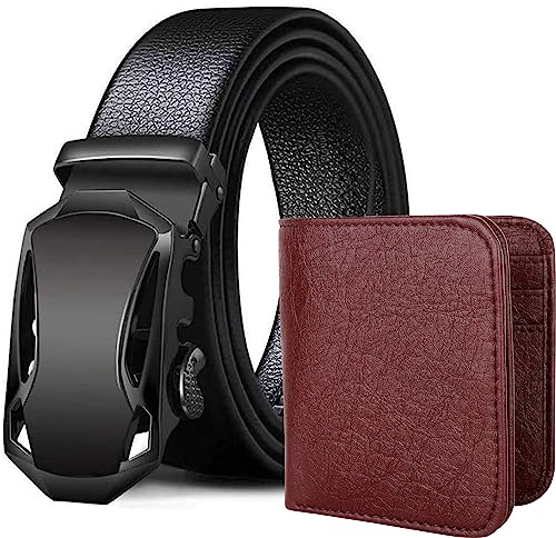 ZORO Men’s Vegan Leather Belt and Wallet for Men | Formal/Casual…