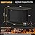 Shintenchi 43 Inch Outdoor Propane Fire Pit, 50,000 BTU Outdoor Propane Fire Table, CSA-Certified Steel Propane Fire Pit with Lid and Lava Rock for Garden, Yard, Camping, Pool Use, Black