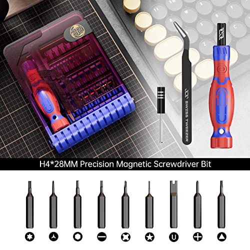 Jakemy Precision Screwdriver Set, 33 In 1 Screwdriver Set Magnetic Driver Kit Laptop Repair Kit With Torx Screwdriver Bit Set Extension Shaft Tweezers For Electronics Ps5, Watch, Jewelry, Glasses, Toy #TOP2