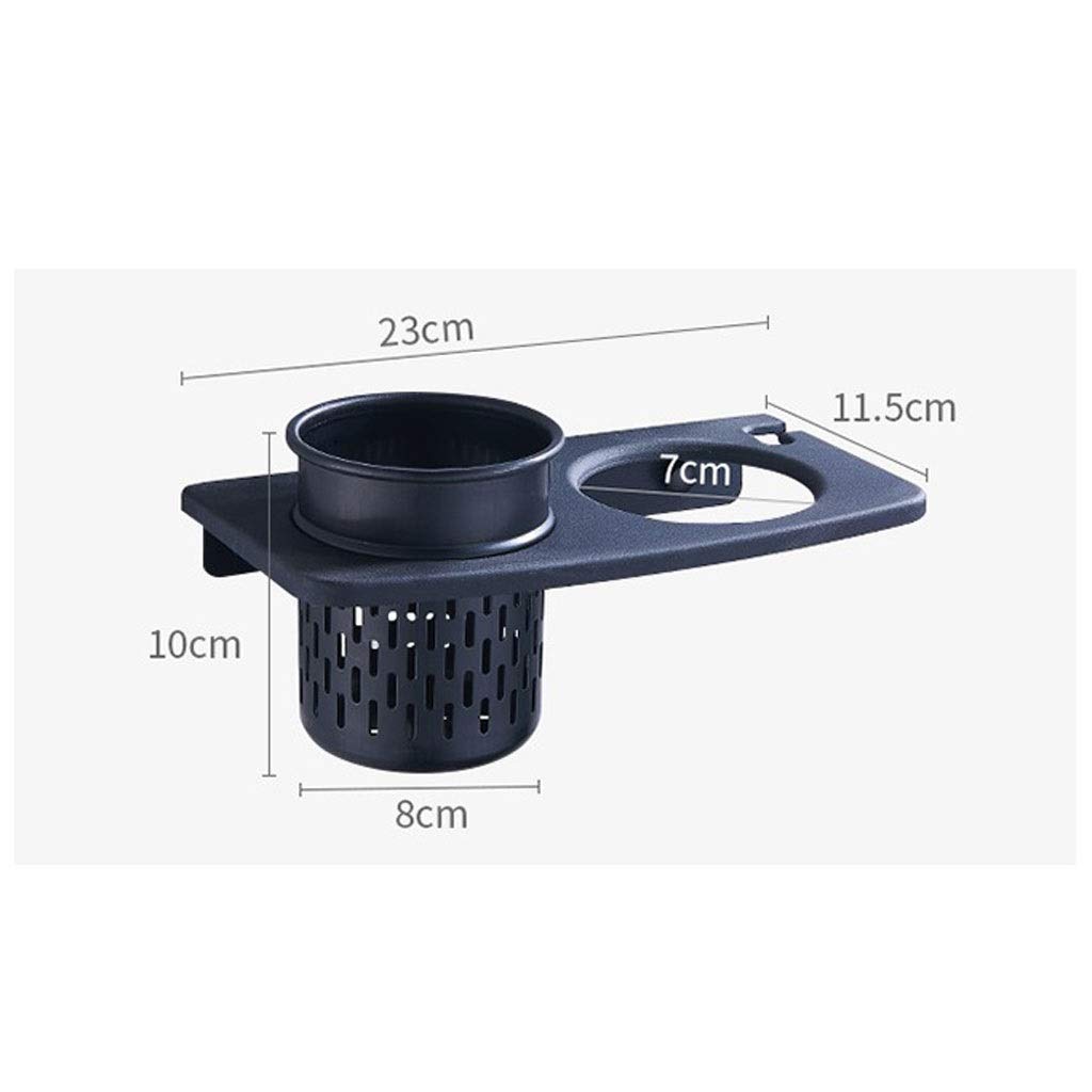 Soporte de secador de Pelo de Acero Inoxidable Soporte de secador de Pelo Estante de secador de Pelo sin Perforaciones Estante de baño Estante de Almacenamiento de Montaje en Pared
