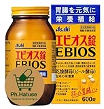 【Ph.Hatuse限定】エ ビ オ ス錠 600錠 胃腸・栄養補給薬 指定医薬部外品【Ph.Hatuseオリジナルコースター付き】