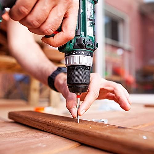 burkfeeg 100 Pcs Self Tapping Screws, M4.2 * 25mm Drill Tail Self Drilling Screws, Cross Countersunk Drill Tail Screws for Wood, Sheet Metal