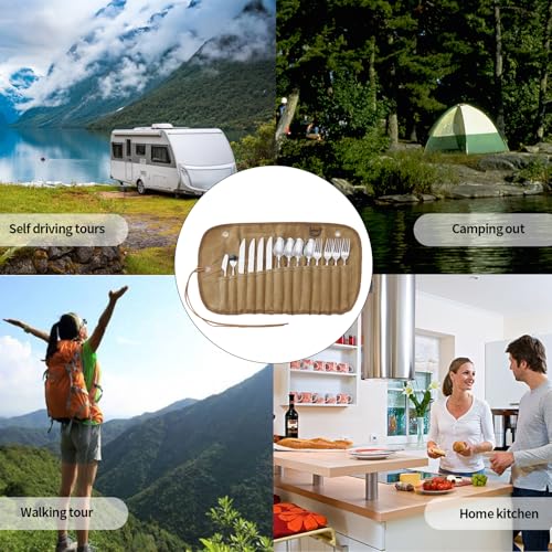Pochette à couverts élégante et durable pour set de table de camping