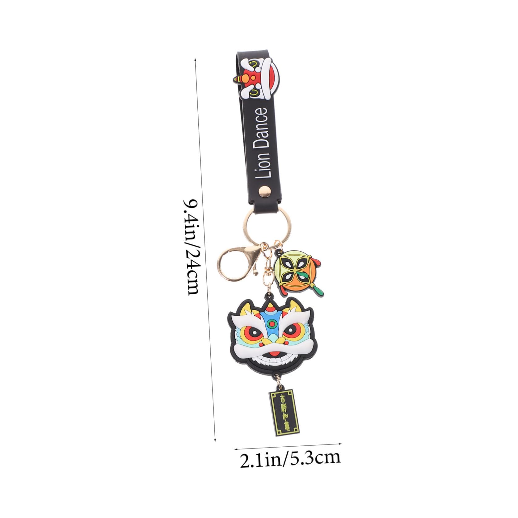 SHERCHPRY 8 Piezas llavero bolsa colgando decoración amuletos de llaves tradicionales chinos del bolso del coche key ring Decoración de mochilas Colgante de coche gel de sílice