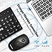 VicTsing Wireless Keyboard and Mouse [Whisper Quiet], 2.4G Wireless Keyboard Mouse Combo, Cordless Computer Keyboard and Silent Mouse, Nano USB Receiver for PC Laptop Chromebook Notebook Windows,Black