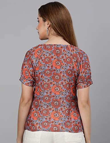 Image of oxolloxo Dreamy Colors Digital Floral Print Women top