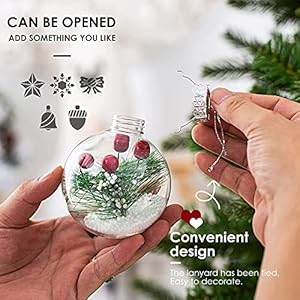 Christmas ornaments ball set shatterproof clear plastic decorative baubles for xmas tree house holiday wedding party decoration19pcs pine needle  urban country home decor