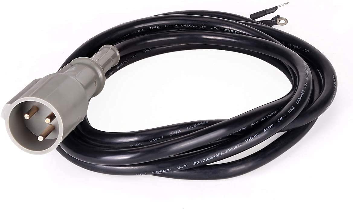 10L0L Chargeur de voiturette de Golf 48 V pour voiturette électrique Club Car DS Precedent, modèles à partir de 1995, Prise Ronde à 3 Broches de 327,7 cm avec Ensemble de Cordon DC.