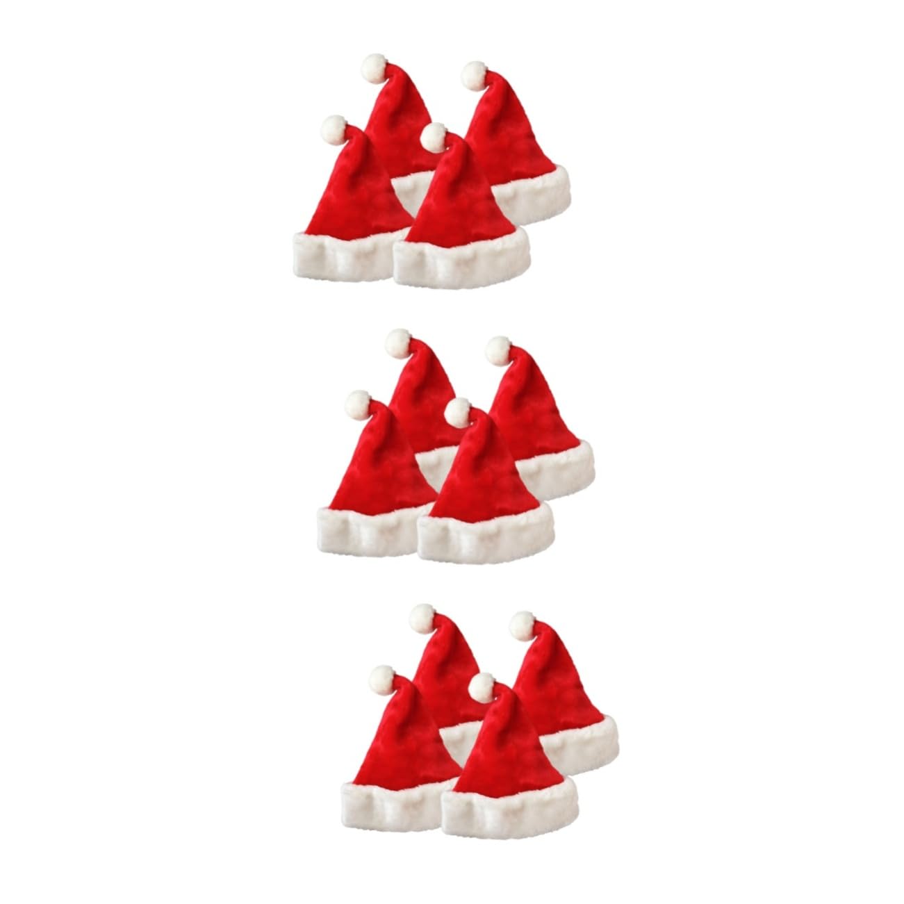 PRETYZOOM 12 Piezas Gorro Navideño De Papá Noel Sombreros De Navidad Sombrero De Invierno De Navidad Sombrero De Traje De Santa Adorno De Árbol De Navidad Sombreros De Papá Noel Felpa