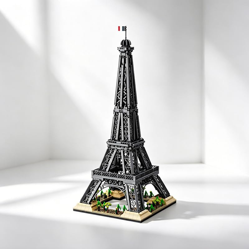 Image of SKY LINE OCEAN Eiffel Tower Building Blocks Set | Paris Landmark Architecture Model Kit for Kids & Adults | Detailed Construction Toy for Display & Decor | 5 Year Structural Warranty