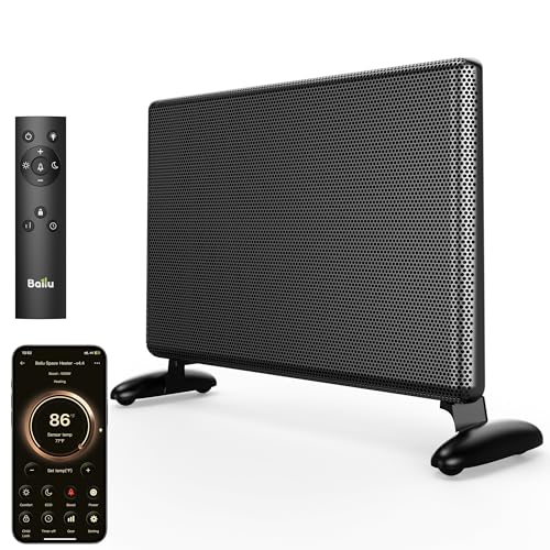 Ballu Mica Infrared Space Heater Large Room,Panel Heater with Programmable Thermostat,WiFi App...