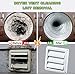 Sealegend 2 Pieces Dryer Vent Cleaner Kit and Dryer Lint Brush Vacuum Hose Attachment Brush Lint Remover Power Washer and Dryer Vent Vacuum Hose Replacement Parts