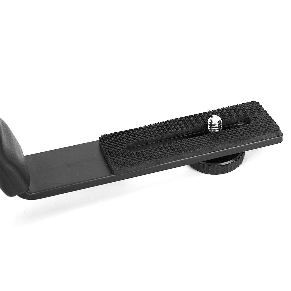Fydun Supporto per Staffa per Fotocamera Supporto per Flash per Fotocamera Pesante Staffa a L Supporto per Adattatore per Doppio Supporto per Pattini Caldi Supporto per fono
